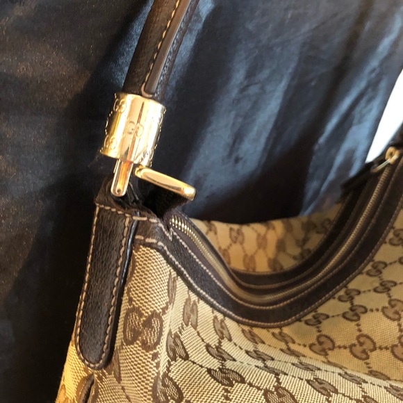 Gucci Vintage Signature Canvas Hobo - Picture 7 of 14